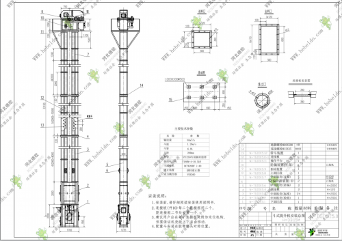 山西N-TGD315gao效果钢丝胶带斗式提升机